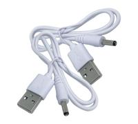 NOLITOY Cavo di Ricarica Cc da USB a Dc 3,5x1,35 Mm Set 2 Pezzi, Cavo Adattatore per Caricabatterie Compatibile Mini Ventilatori, Fotocamere e Dispositivi Portatili, Flessibile e