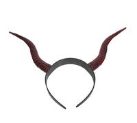 NOLITOY Cerchietto Corna Diavolo Halloween Cosplay in Plastica Accessorio Gotico per Strega e Demone Fascia Decorativa per Feste Natale Capodanno e Halloween