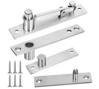 NOLITOY Cerniere Nascoste per Porta Pivotante in Acciaio Inox 304, Kit 1 Paio per Libreria e Porta Segreta Rotazione a 360°, Ferramenta Nascosta per Impieghi Gravosi e Installazione