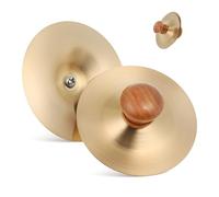 NOLITOY Cimbali da Dito in Metallo Oro per Principianti, Strumento Percussione Compatto e Robusto, Facile da Trasportare per Performance Musicali e Spettacoli di Danza