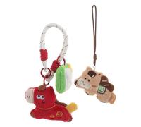 NOLITOY Ciondolo per Borsa a Forma di Cavallo 2026, Set 2 Pezzi, Decorazione per Cellulare e Zaino Attacco Robusto, Peluche Antistress Kawaii per Ufficio, Scuola e Viaggio