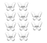 NOLITOY Clip di Natale Mini Farfalla 10 Pezzi per Decorazioni Albero di Natale Morsetti Leggeri e Facili da Fissare per Feste Natalizie e Decorazioni Festive Familiari