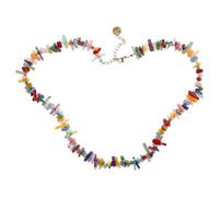 NOLITOY Collana Girocollo in Corallo Ciondolo di Conchiglie Design Barocco Colorato per Donne Accessorio Versatile per Feste e Spiagge 2200X400X150Cm Pietra Preziosa