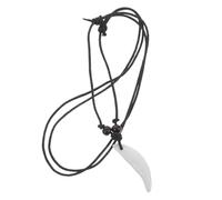 NOLITOY Collana Vichinga per Uomo e Donna Ciondolo a Forma di Cane in Acrilico Leggero, Gioielli Tribali Lupo, Adatta per Uso Quotidiano, Feste e Avventure All’aperto