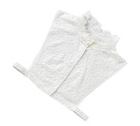 NOLITOY Collare Finto Decorativo con Bordi Ondulati Colletto Staccabile in Traspirante Accessorio per Camicie e Maglioni Estivi