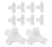 NOLITOY Connettori per Aste Armadio 16mm Set 20 Pezzi Giunti a 4 Vie in Plastica per Scaffalature Modulari e Scarpiere, Accessori per Organizzazione Guardaroba Portatile e Carichi Pesanti