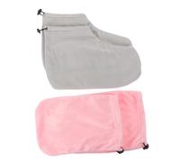 NOLITOY Copertura per Scaldacera di Paraffina e Guanti di Cera per Mani e Piedi 4 Pezzi, Materiale Riutilizzabile Lavabile, Isolamento Termico per Cura Pelle Delicata, Uso Domestico