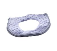 NOLITOY Copriwater Imbottito in Peluche Grigio e Facile da Montare e Lavare Adatto Wc Standard e Moderni Protezione Igienica Invernale