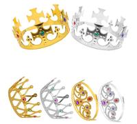 NOLITOY Corona Per Feste e Compleanni 6 Pezzi, Set Di Corone Glitterate Decorative Per Costumi e Cosplay, Cerchietti Per Feste Di Compleanno, Balli Studenteschi e Matrimoni