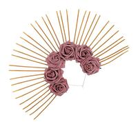 NOLITOY Coroncina Rosa Per Adulti Copricapo Per Matrimoni e Accessorio Per Costumi Halloween e Cosplay Design Accattivante Per Speciali