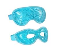 NOLITOY Cuscinetti Freddi gli Occhi 2 Pezzi Maschera Rinfrescante Anti-affaticamento Riutilizzabile Gel Elastico per Gonfiore Emicrania Relax Sonno Viaggi Casa Uso Quotidiano