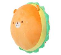 NOLITOY Cuscino di Peluche a Forma di Hamburger Imbottito 30 Cm, Giocattolo Morbido e Decorativo, Cuscino da Divano e Letto, Adorabile Bambola Peluche per Camera e Soggiorno