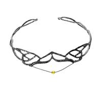 NOLITOY elfica fasce per la testa fasce per le donne antiscivolo Fascia per tiara della principessa spose hair band hair charms fascia da sposa fascia da donna lega Black