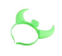 NOLITOY fascia in corno lucine halloween lumini halloween capodanno accessori accessorio costume diavolo mostro Fascia per costume da corna a LED fascia per corna a LED Green