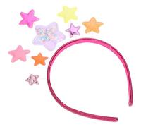 NOLITOY Fascia Pentagramma Bande Gruppo Musicale Fasce Per Alla Moda Per Donna Fascia Per La Sposa Fasce Per Bambine Nuziale Pelle Base in Plastica Paillettes Pelle Trasparente