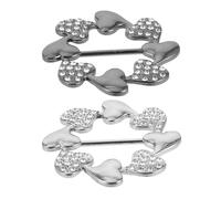 NOLITOY Fibbia Per Sciarpa in Lega Resistente, Spilla Fermaglio Liscia e Lucida Per Sciarpe e Abbigliamento Donna, Set Da 2 Pezzi Multifunzione Per Accessori Moda Quotidiana