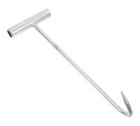 NOLITOY Gancio per Tombino a T in Acciaio Inossidabile Manico Diritto, Estrattore Robusto per Sollevamento Coperchi Fognatura, Utensile per Manutenzione Industriale e Apertura Tombini