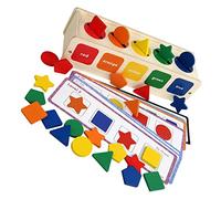 NOLITOY Giocattoli Montessori Legno per La Cognizione Dei Colori Giochi per Sviluppo delle Abilità Motorie per Anni Attività Educative e Sensoriali per La