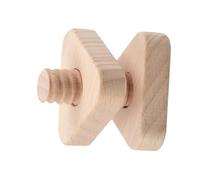 NOLITOY Giocattolo Dado a Vite in Legno Resistente per Ragazzo Ragazza Gioco Educativo Precoce di Montaggio Manuale per Sviluppo delle Capacità Forma Geometrica Triangolare Sicura