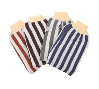 NOLITOY Guanti Esfolianti Per Doccia Doppio Uso 4 Pezzi Set Multicolore Guanti Da Bagno Per Scrub Corpo Rimozione Cellule Morte Per Pelle Liscia e Pulita in Viaggio