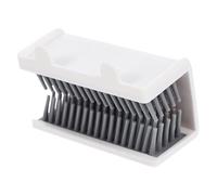 NOLITOY Hair Catcher per Doccia da Parete in Silicone Bianco con Copertura Antintasamento per Scarico Facile da Installare su Piastrelle e Superfici Varie Raccoglitore Capelli
