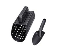 NOLITOY Kit Strumenti per Pala e Paletta Rilevamento Sabbia per Caccia Ai Tesori in Spiaggia, Leggeri e Robusti Impugnatura Ergonomica, Set Portatile per Conchiglie, Anelli e Oggetti Metallici