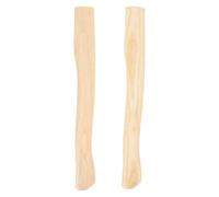 NOLITOY Manico in Legno per 36 Cm Set da 2 Pezzi, Sostituzione Manico Resistente in Legno Naturale, Accessorio per Attrezzi da Campeggio e Taglio Legna da Ardere