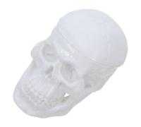 NOLITOY Modello Anatomico di Cranio Umano in Plastica Bianca Pvc, Piccolo Teschio Didattico Rimovibile da Tavolo per Studenti di Infermieristica e Lezioni di Anatomia, Strumento Educativo