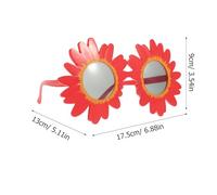 NOLITOY Occhiali da Sole Girasole per Party e Balli, 4 Pezzi Occhiali da Festa Design Unico e Struttura Robusta, per Uso Prolungato e Scatti Divertenti (Rosso, Giallo, Bianco, Rosa)