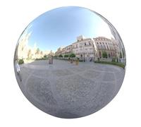 NOLITOY Palla Design Inossidabile Riflettente e da in Acciaio Giardino Specchio Argento Semplice, Sfera Polished per Decorazione Esterni Uso Professionale