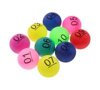 NOLITOY Palline della Lotteria 10 Pezzi Numerate Colorate da 1 a 10 in Plastica per Giochi di Società e Celebrazioni Familiari