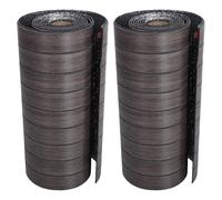 NOLITOY Pannelli Murali 3d Autoadesivi Effetto Doghe Impermeabili Marrone Scuro 40x300 Cm per Decorazione Pareti Bagno Soggiorno e Divisori Ambienti