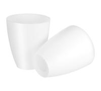 NOLITOY Paralume in Plastica Bianco 32mm per Lampada da Terra da Tavolo, Set 2 Pezzi, Coprilampada per Comodino Diffusione Luce Calda, Compatibile Apparecchi di Illuminazione Casa