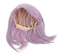 NOLITOY parrucca di corti e lisci giornata pazza per i parrucche frontali in pizzo per umani wig hairdo parrucche parrucca corta e dritta parrucche corte e dritte