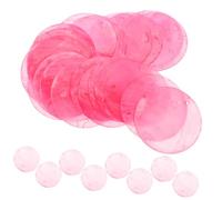 NOLITOY Pezzi Di Conchiglie Rotonde 5cm Doppio Foro Rosa 100 Pezzi, Accessori Fai Da Te Per Campanelli Eolici, Ciondoli e Acchiappasogni, Per Creazioni Artigianali e Decorazioni Personalizzate