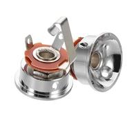 NOLITOY Piastra Audio Stereo per Chitarra Elettrica 2pezzi Argento Connettore Jack per Uscita Input Audio Studio e Spettacoli
