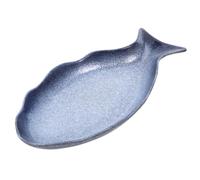 NOLITOY Piatto da portata a forma di pesce, piatto in ceramica, per frutti di mare e antipasti, elegante decorazione da tavolo per feste e inaugurazioni perfette