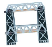 NOLITOY Ponte Sospeso in Legno per Trenino Accessorio Compatibile con Set Ferroviari Materiale Durevole Gioco Educativo per Sviluppo Logico e Problem Solving