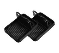 NOLITOY Porta Coperchi da Cucina Nero in Plastica 2 Pezzi, Supporto Pieghevole Multifunzione per Riporre Coperchi e Utensili in Cucina e Mense