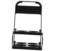 NOLITOY Portabottiglie Pieghevole Per Birra Manico, Cestino Portabottiglie Multiuso Per Feste e Uso Quotidiano, Secchiello Porta Bottiglie Resistente e Pratico Colore Nero