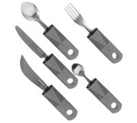 NOLITOY Posate Ergonomiche Per Anziani e Disabili Di Cucchiai e Forchette Anti-tremore Ausili Portatili Per Pasti Facili Da Pulire e Impugnare