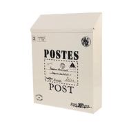 NOLITOY Postale Vintage da Parete con Serratura e Chiavi Box e Suggerimenti in Stile Retrò per Esterni Decorazione Giardino Resistente e