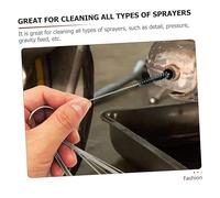 NOLITOY Professionale Spazzole Pulizia Aerografo con Chiave e Ago Kit Compatto e Resistente per Manutenzione Spruzzatori Diverse Dimensioni per Pulizia Precisa e Portatile