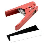 NOLITOY Punzone per Plettro Chitarra in Metallo Rosso per Creare Plettri Personalizzati Robusti e Duraturi per Artigiani e Musicisti Fai-da-te