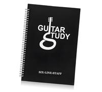NOLITOY Quaderno di Musica per Chitarra Portatile Design a Spirale, Resistente All'usura, Formato A4, Materiale Pp e Carta, per Chitarristi Principianti, Si Può Mettere nello Zaino
