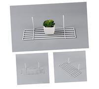 NOLITOY rack di stoccaggio della griglia scaffale a parete bianco Scaffali da parete display cestino portaoggetti Scaffali sospesi per il muro organizer da parete in filo metallico bianca