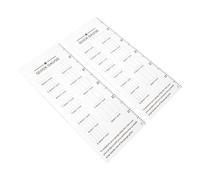 NOLITOY Righello Calibro per Maglieria in Acrilico Trasparente 2 Pezzi, Strumento di Misura per Cucito, Contatore Punti e Ferri da Maglia, Accessori per Uncinetto e Lavori