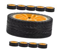 NOLITOY Ruote di Ricambio per Auto Giocattolo in Gomma 30mm, Set 10 Pezzi per Progetti Fai da Te e Modelli Scientifici, Ruote per Bambini Adatte a Esperimenti e Robotica Educativa