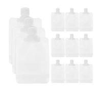 NOLITOY Sacchetti Per Lozione Da Viaggio Ricaricabili 12 Pezzi 100ml Borsa Salvaspazio Ugello Stand-up Per Cosmetici Portatile Per Kit Bellezza e Cura Personale