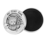 NOLITOY Scatola Porta Chioma Fetali in Metallo Per Ragazzo Ragazza, Custodia Ricordo Curl Leggera e Compatta, Contenitore Per Ricordi Del Ragazzo Ragazza Motivo Cartoni Animati, Facile Da Trasportare